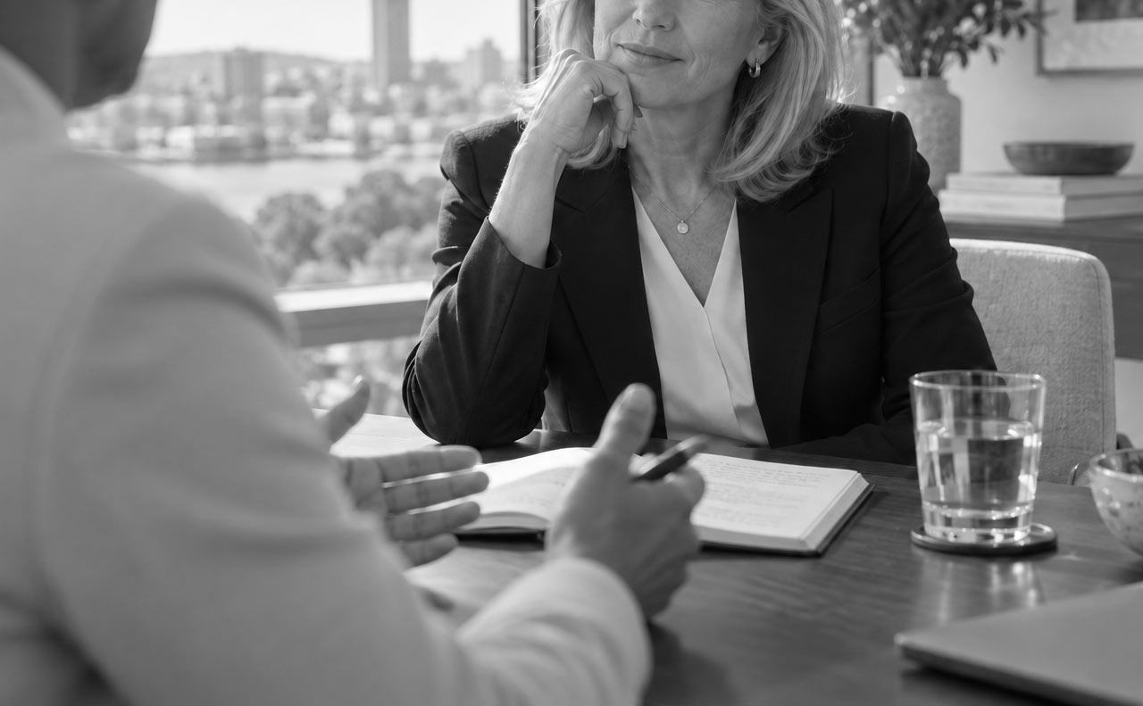 Séance de coaching individuel avec une dirigeante